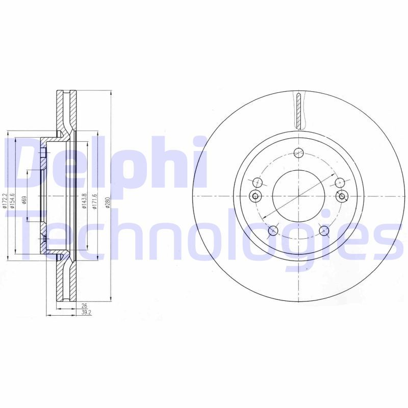 DELPHI Kočioni disk
