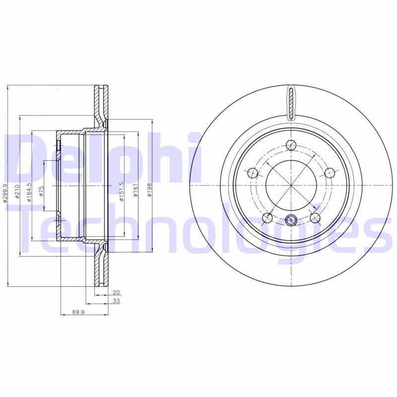 DELPHI Kočioni disk