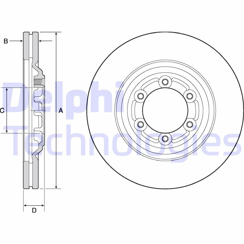 DELPHI Kočioni disk