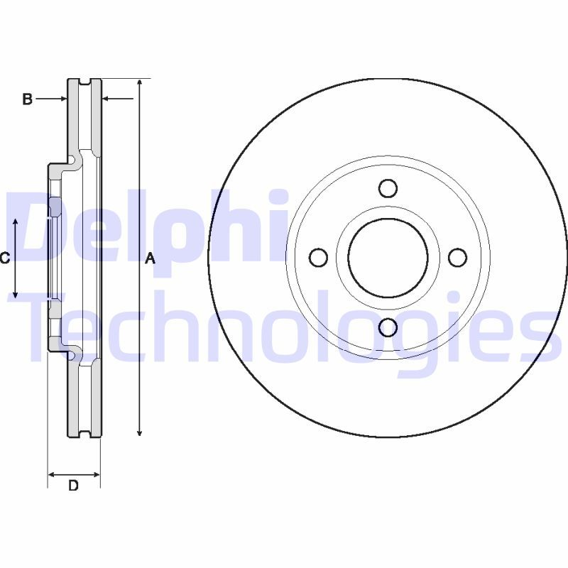 DELPHI Kočioni disk
