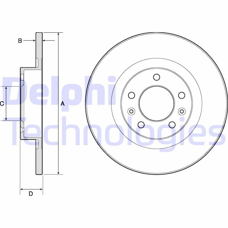 DELPHI Kočioni disk