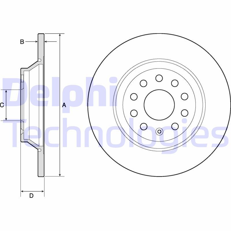 DELPHI Kočioni disk