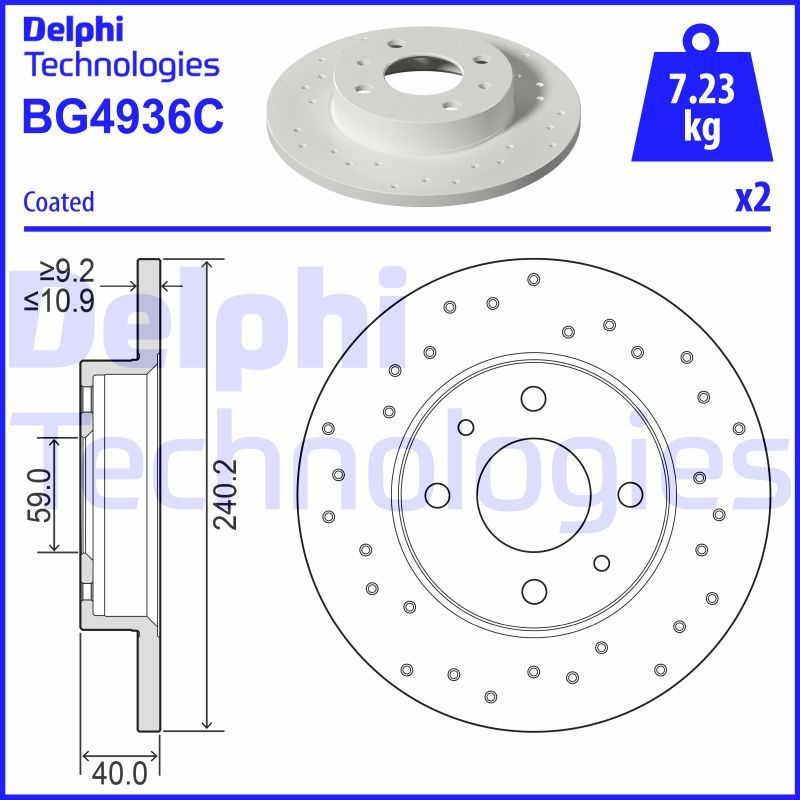 DELPHI Kočioni disk