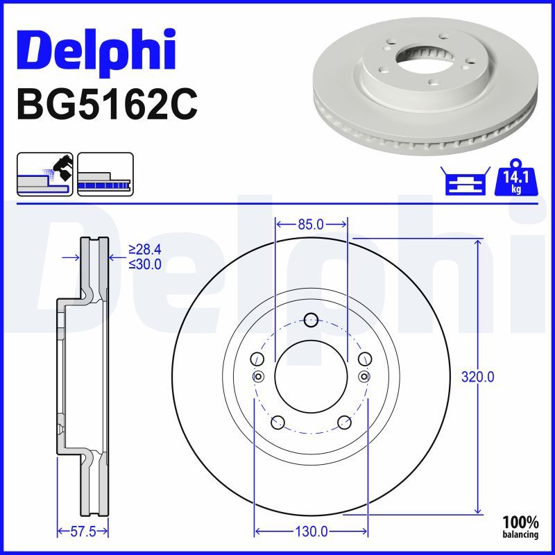 DELPHI Kočni disk
