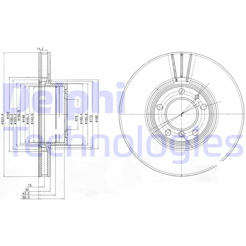 DELPHI Kočioni disk