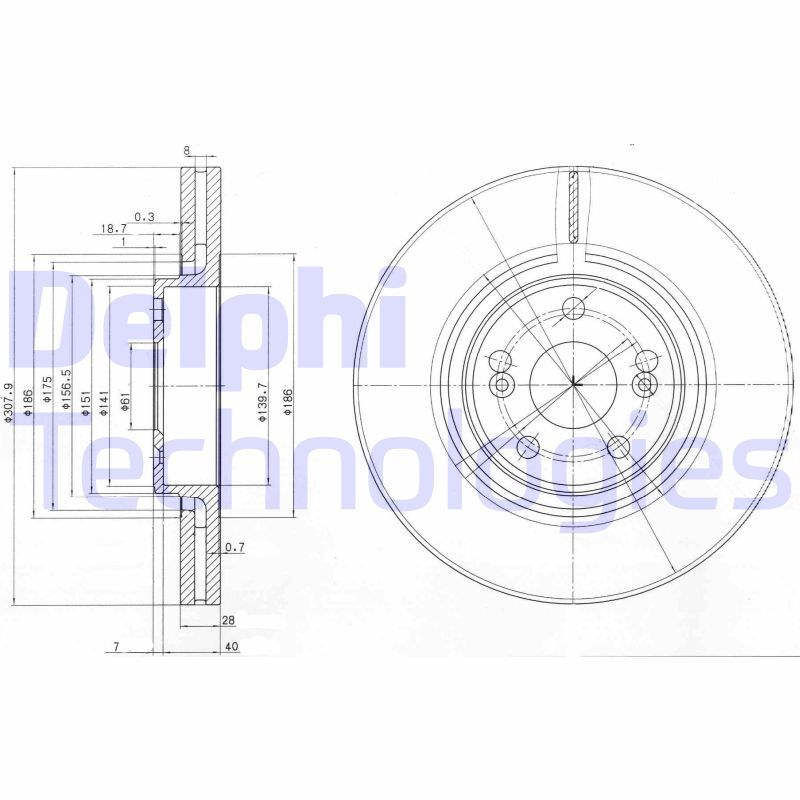 DELPHI Kočioni disk