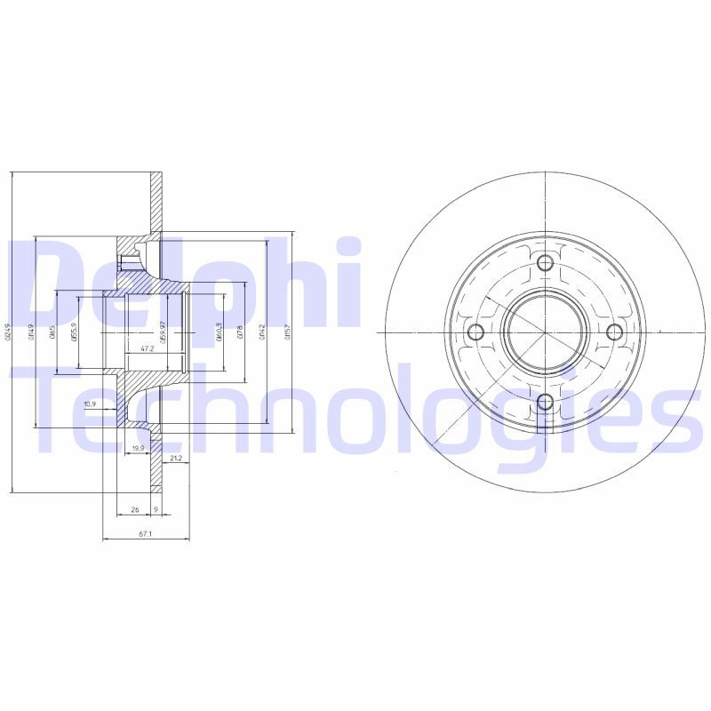 DELPHI Kočioni disk