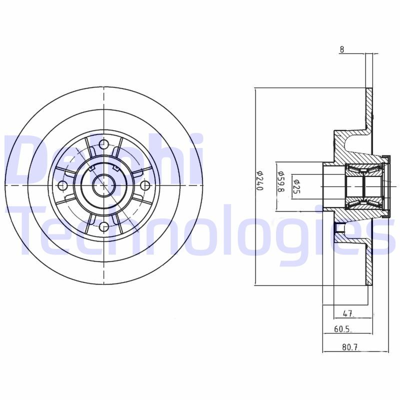 DELPHI Kočioni disk