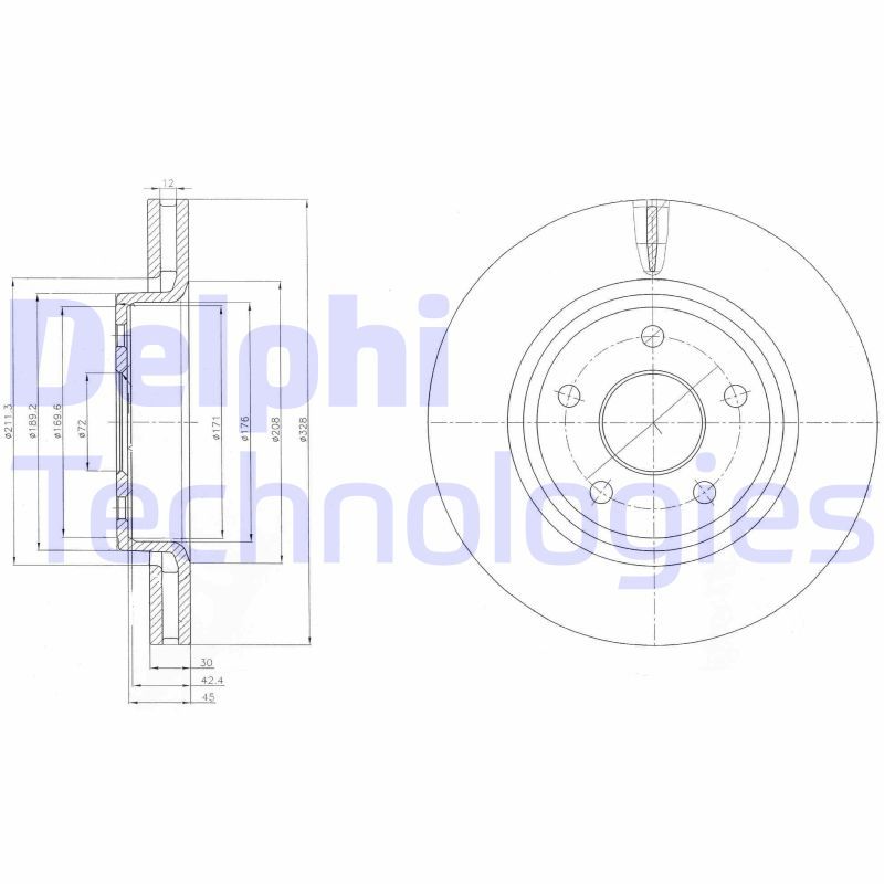 DELPHI Kočioni disk