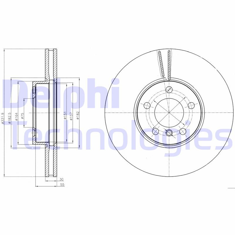 DELPHI Kočioni disk