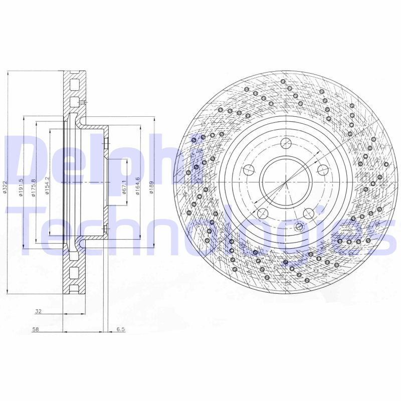 DELPHI Kočioni disk