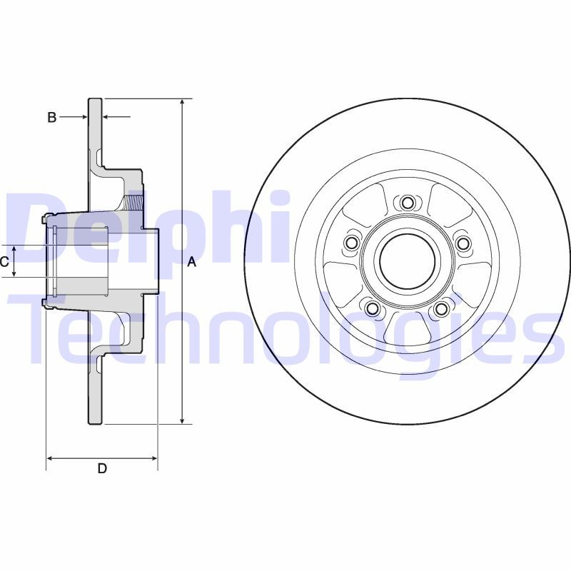 DELPHI Kočioni disk