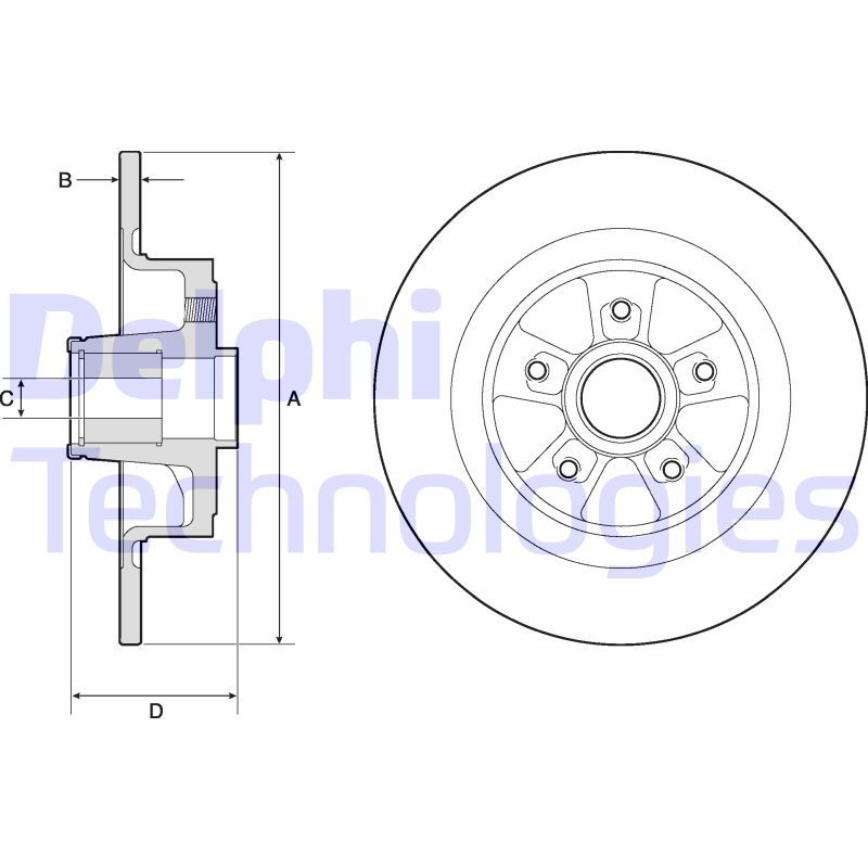 DELPHI Kočioni disk