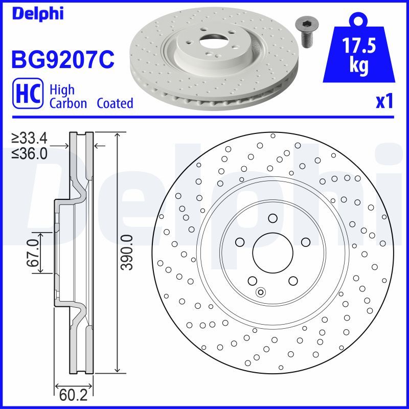 DELPHI Kočioni disk