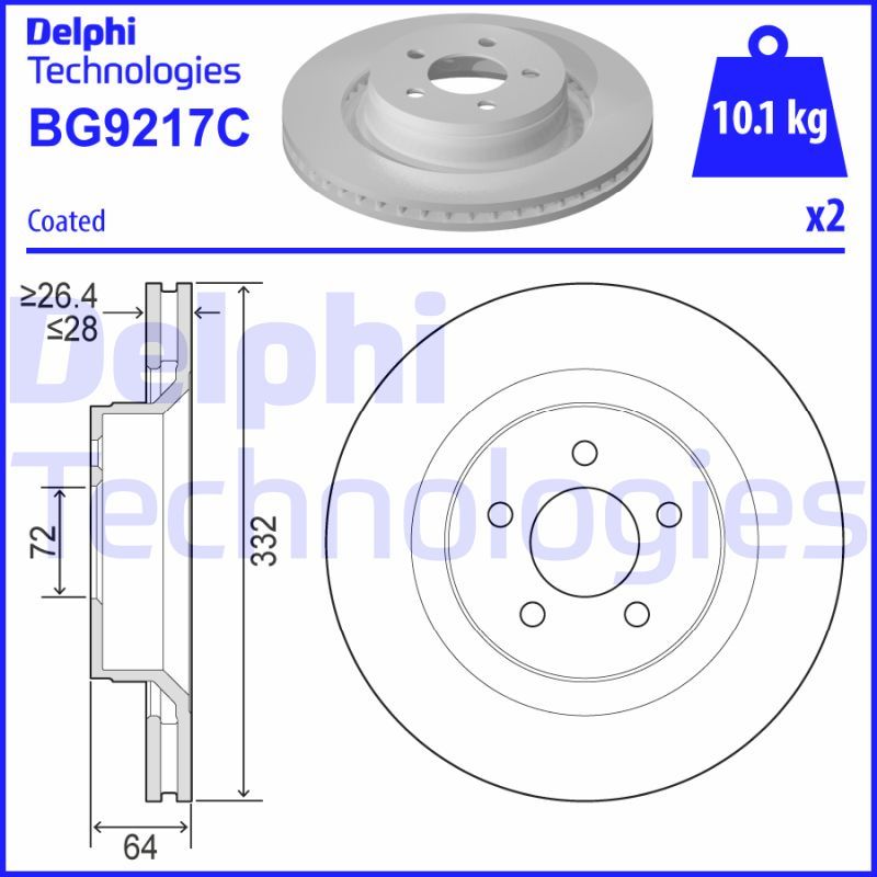 DELPHI Kočioni disk