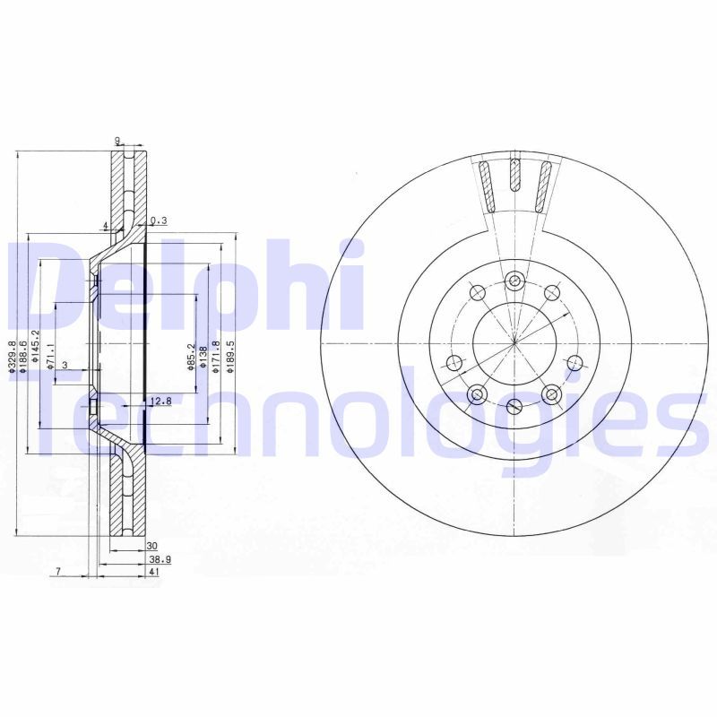 DELPHI Kočioni disk