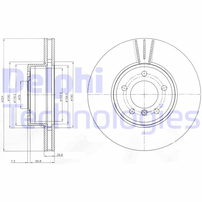 DELPHI Kočioni disk