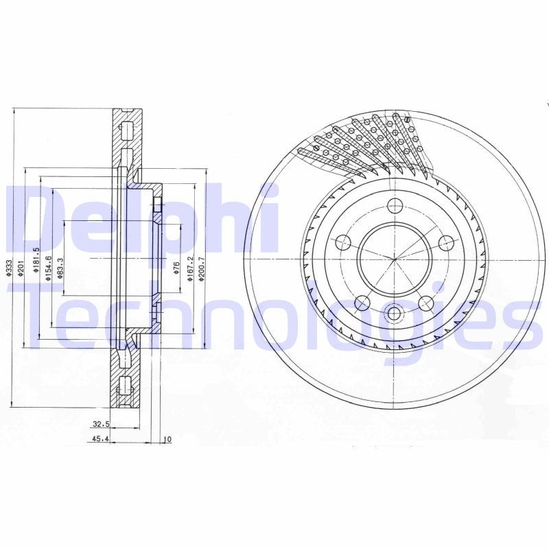 DELPHI Kočioni disk