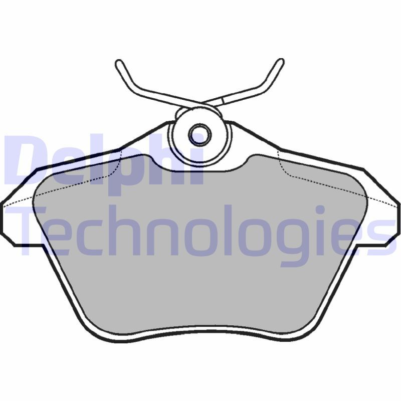 DELPHI Komplet kočionih obloga, disk-kočnica