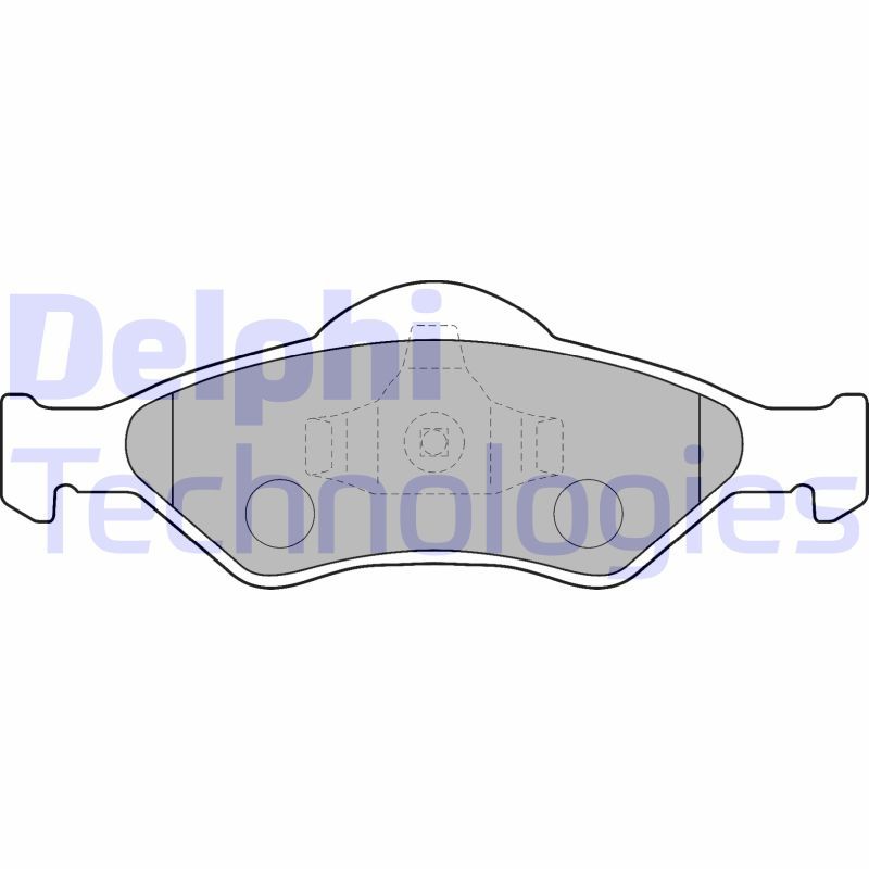 DELPHI Komplet kočnih obloga, disk kočnica