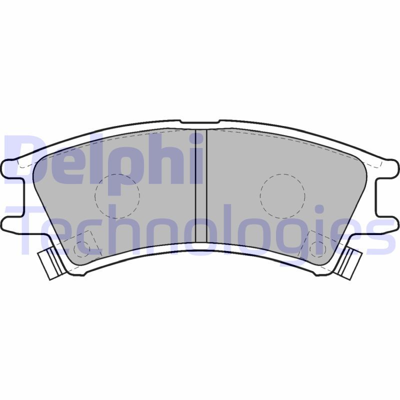 DELPHI Komplet kočionih obloga, disk-kočnica