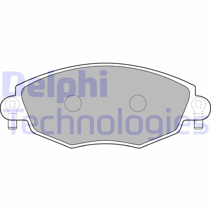 DELPHI Komplet kočionih obloga, disk-kočnica