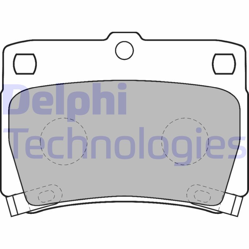 DELPHI Komplet kočnih obloga, disk kočnica