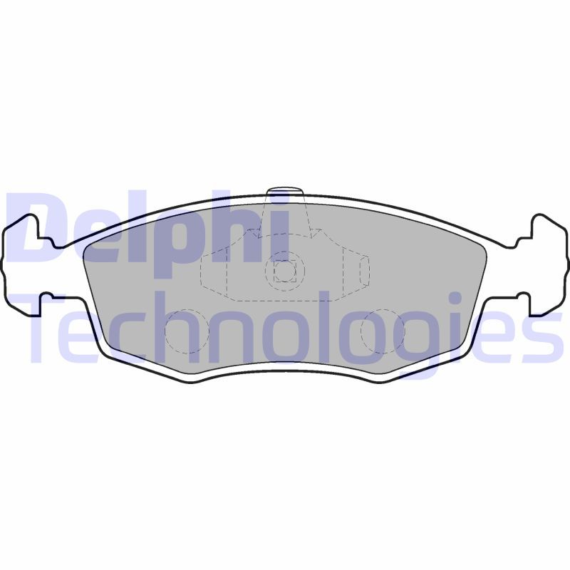 DELPHI Komplet kočionih obloga, disk-kočnica