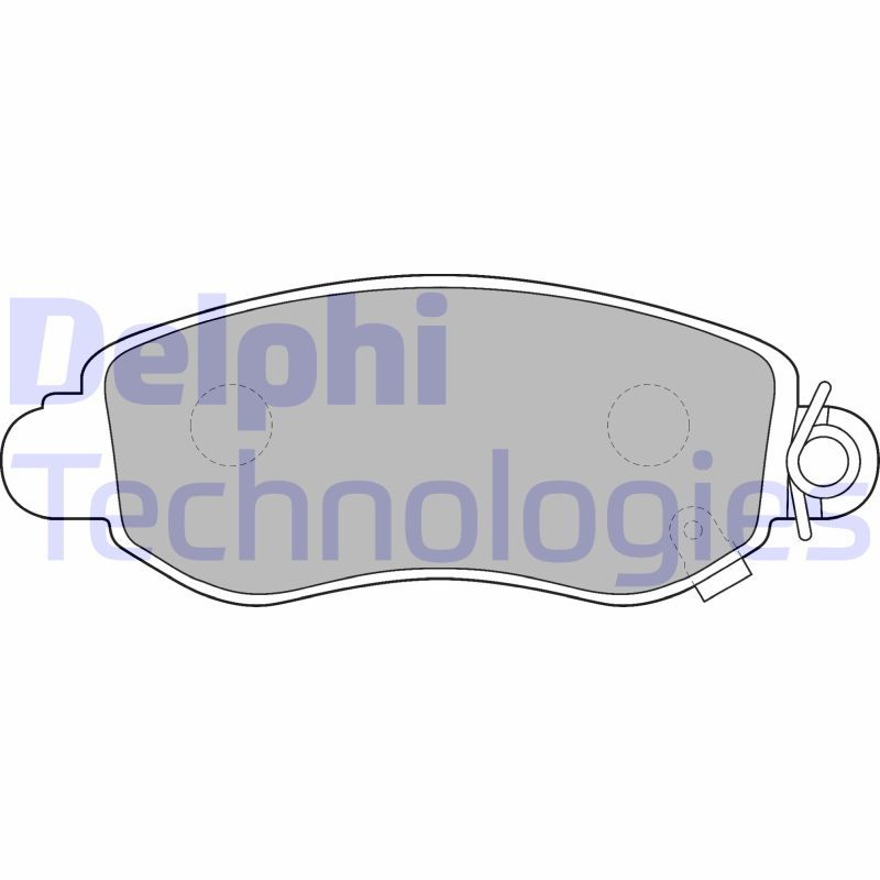 DELPHI Komplet kočionih obloga, disk-kočnica