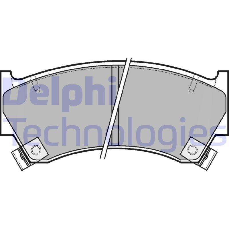 DELPHI Komplet kočionih obloga, disk-kočnica