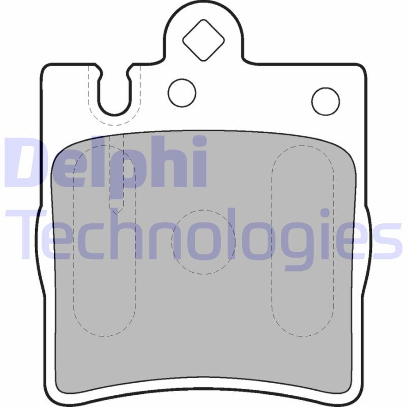 DELPHI Komplet kočionih obloga, disk-kočnica