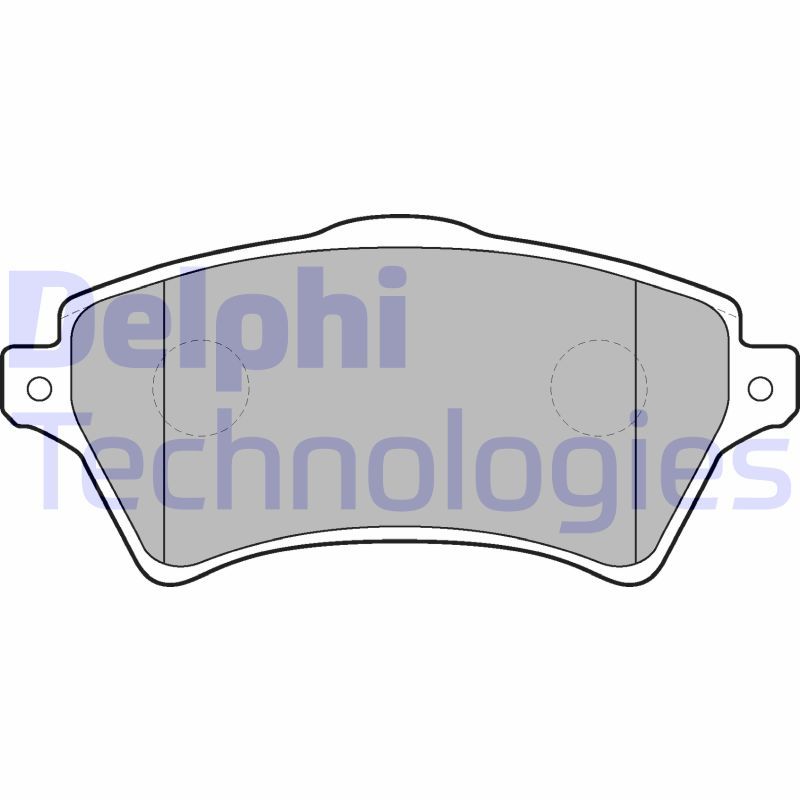 DELPHI Komplet kočionih obloga, disk-kočnica
