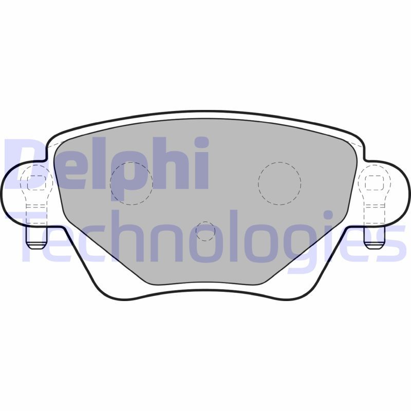 DELPHI Komplet kočionih obloga, disk-kočnica
