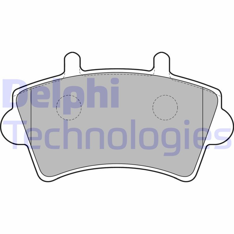 DELPHI Komplet kočnih obloga, disk kočnica