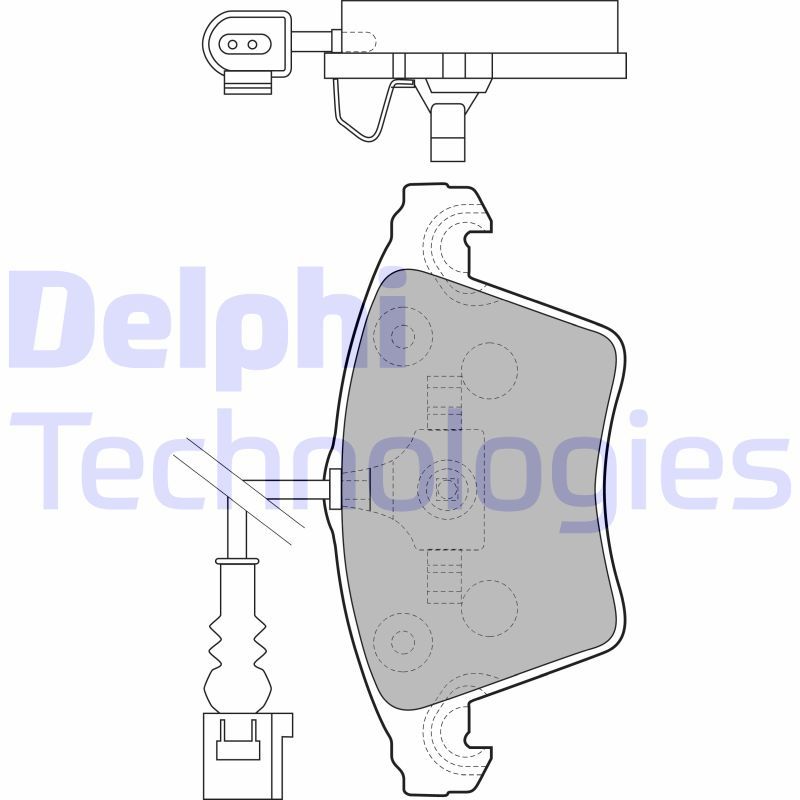 DELPHI Komplet kočionih obloga, disk-kočnica