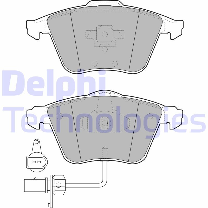 DELPHI Komplet kočionih obloga, disk-kočnica