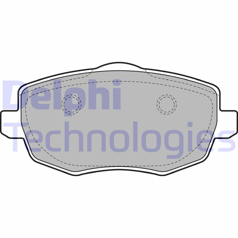DELPHI Komplet kočionih obloga, disk-kočnica