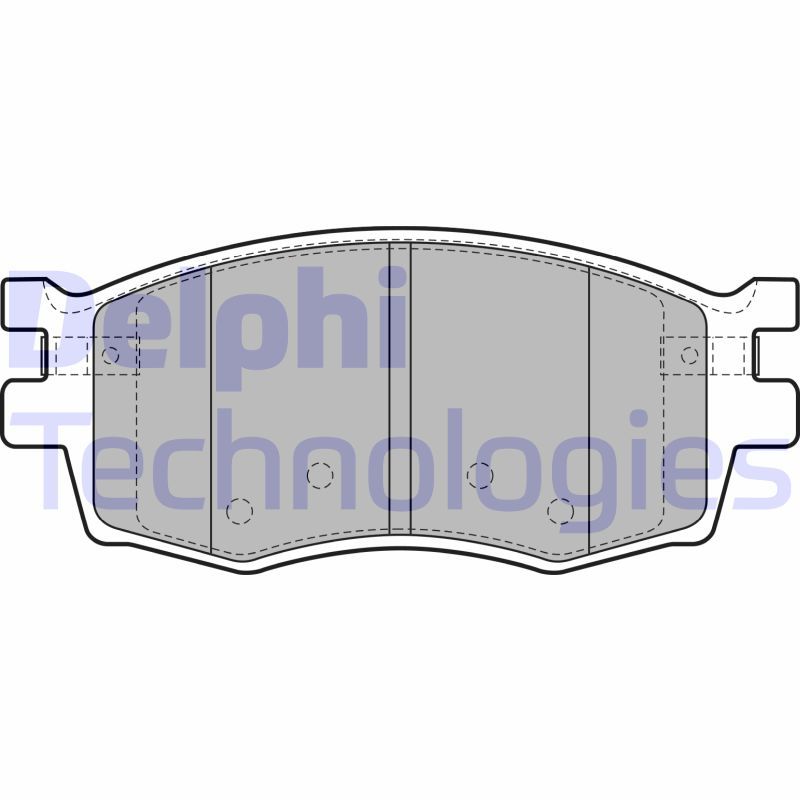 DELPHI Komplet kočionih obloga, disk-kočnica