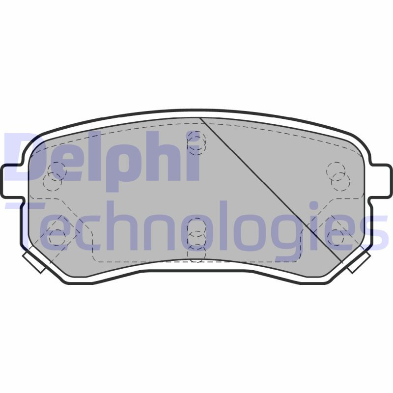 DELPHI Komplet kočionih obloga, disk-kočnica