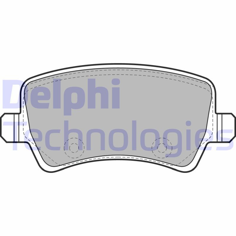DELPHI Komplet kočionih obloga, disk-kočnica