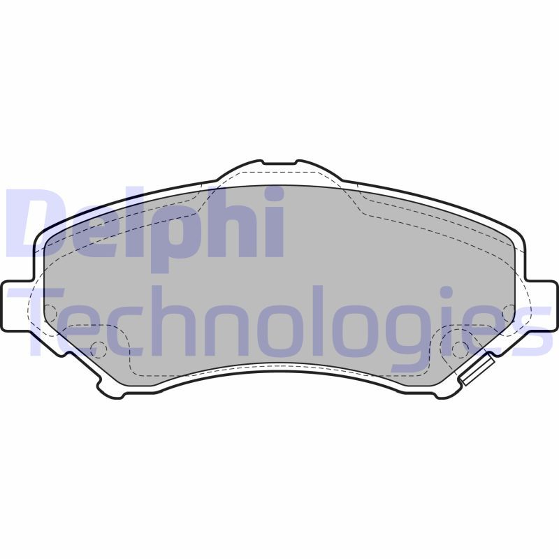 DELPHI Komplet kočionih obloga, disk-kočnica