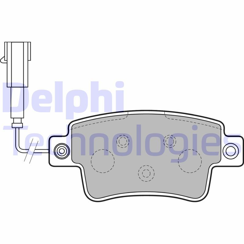 DELPHI Komplet kočionih obloga, disk-kočnica