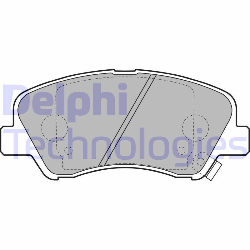 DELPHI Komplet kočionih obloga, disk-kočnica
