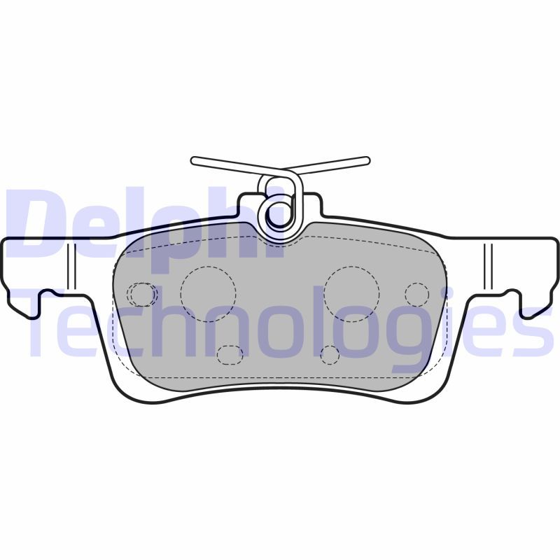 DELPHI Komplet kočionih obloga, disk-kočnica