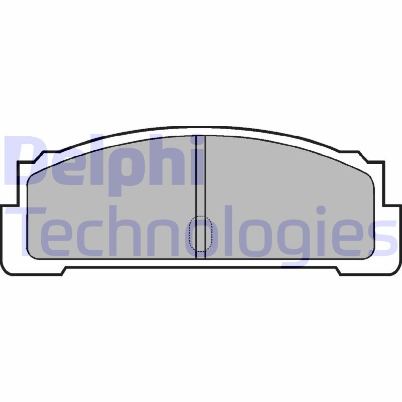 DELPHI Komplet kočionih obloga, disk-kočnica
