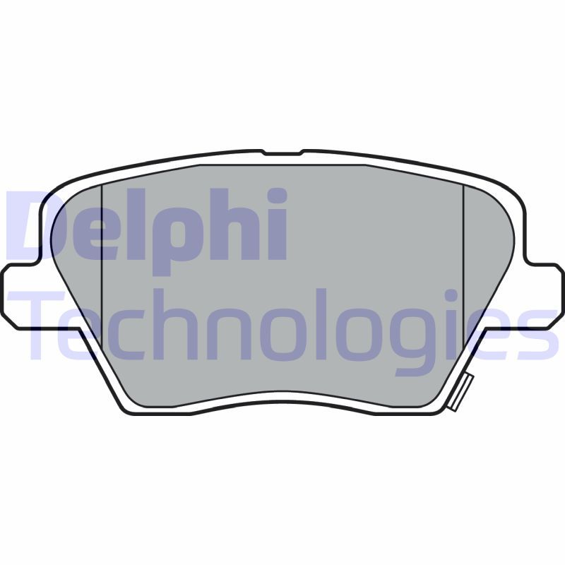 DELPHI Komplet kočionih obloga, disk-kočnica