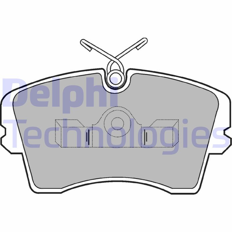 DELPHI Komplet kočnih obloga, disk kočnica
