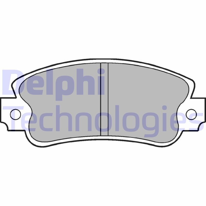DELPHI Komplet kočnih obloga, disk kočnica