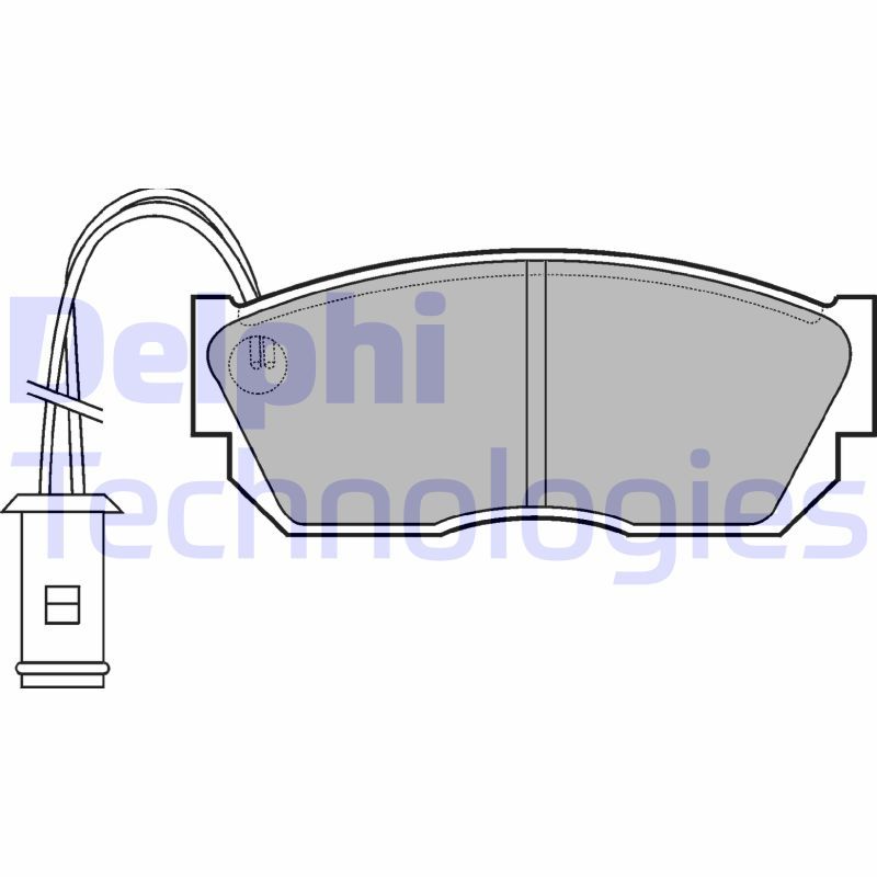 DELPHI Komplet kočnih obloga, disk kočnica