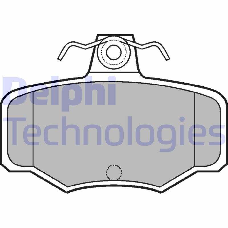 DELPHI Komplet kočionih obloga, disk-kočnica